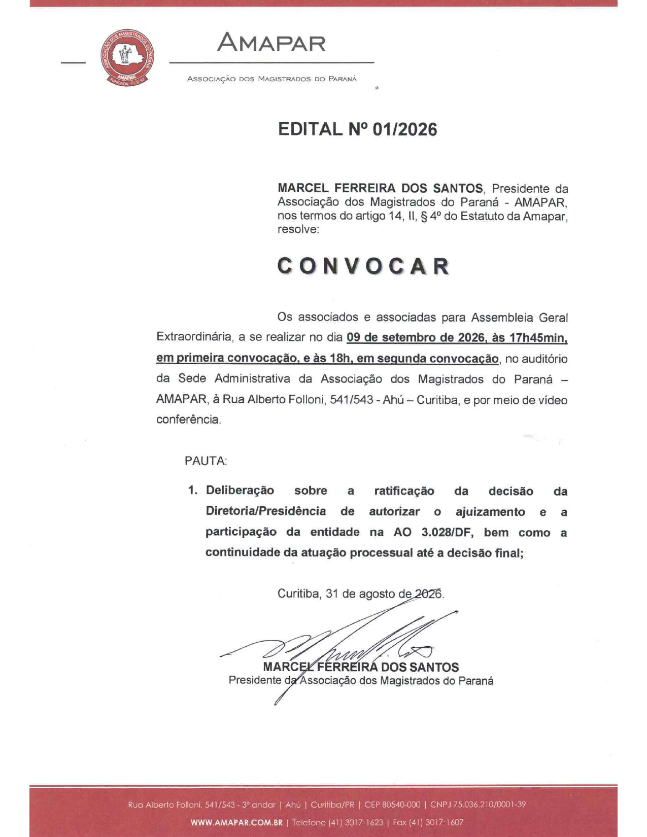 Edital convocação assembleia extraordinária 09092026 page 0001
