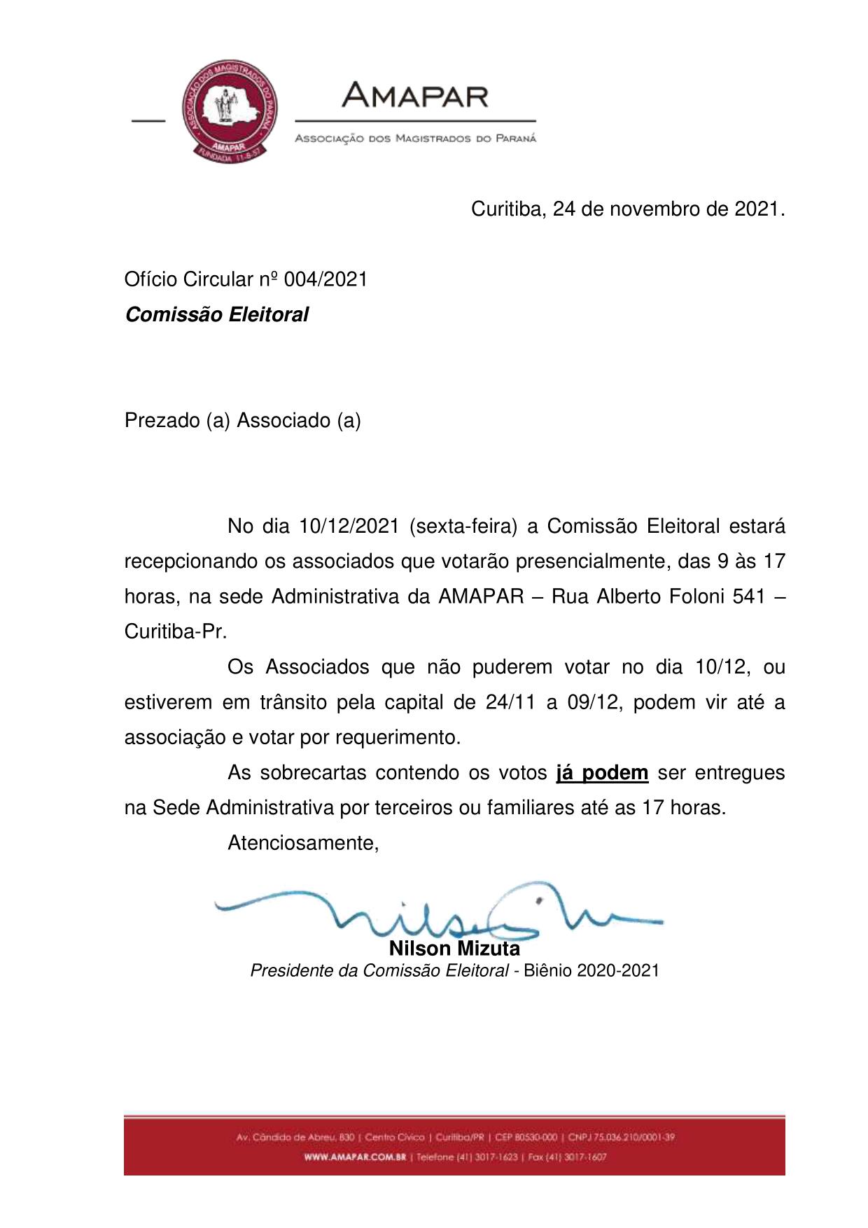 oficio circular 24 novembro