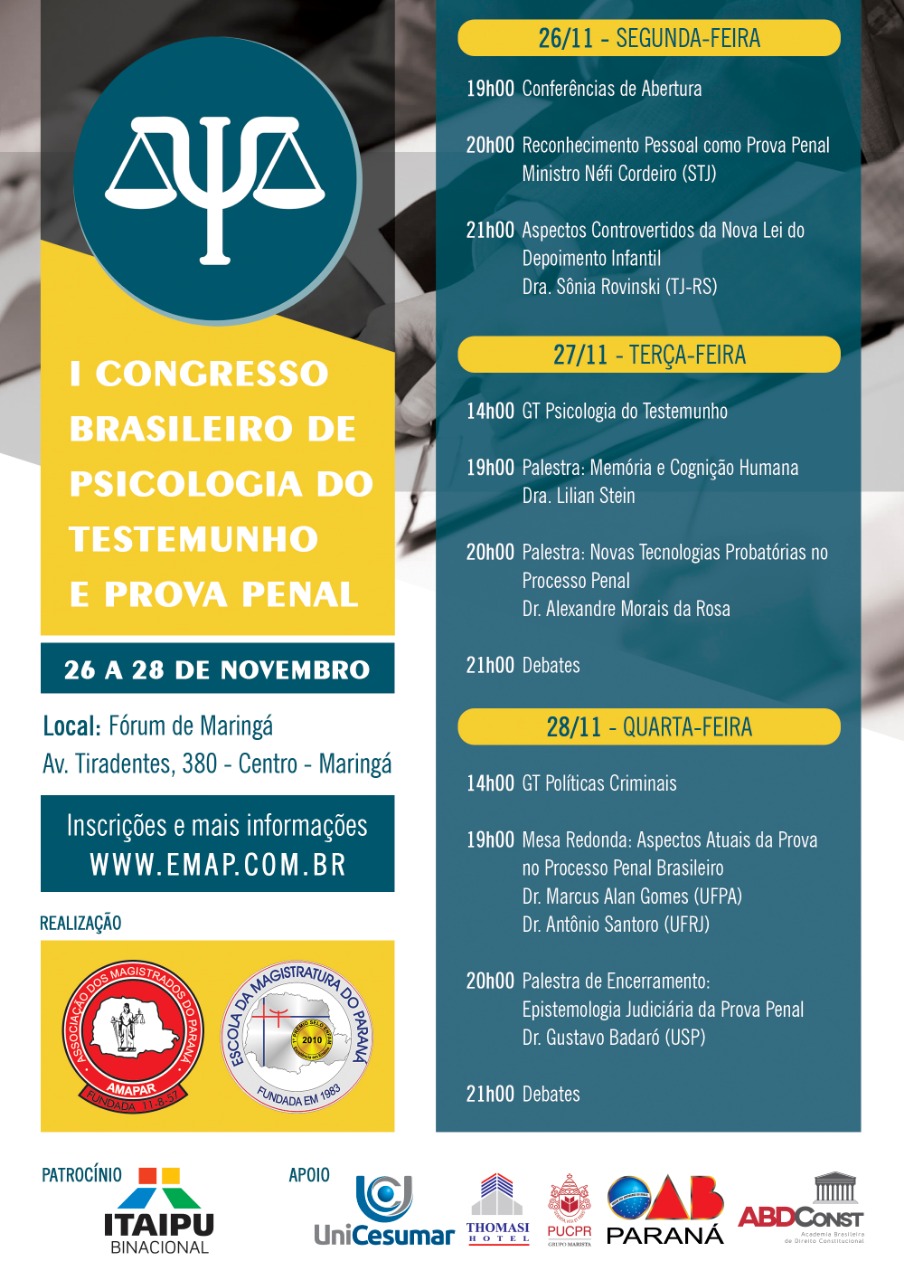 psicologia e prova penal