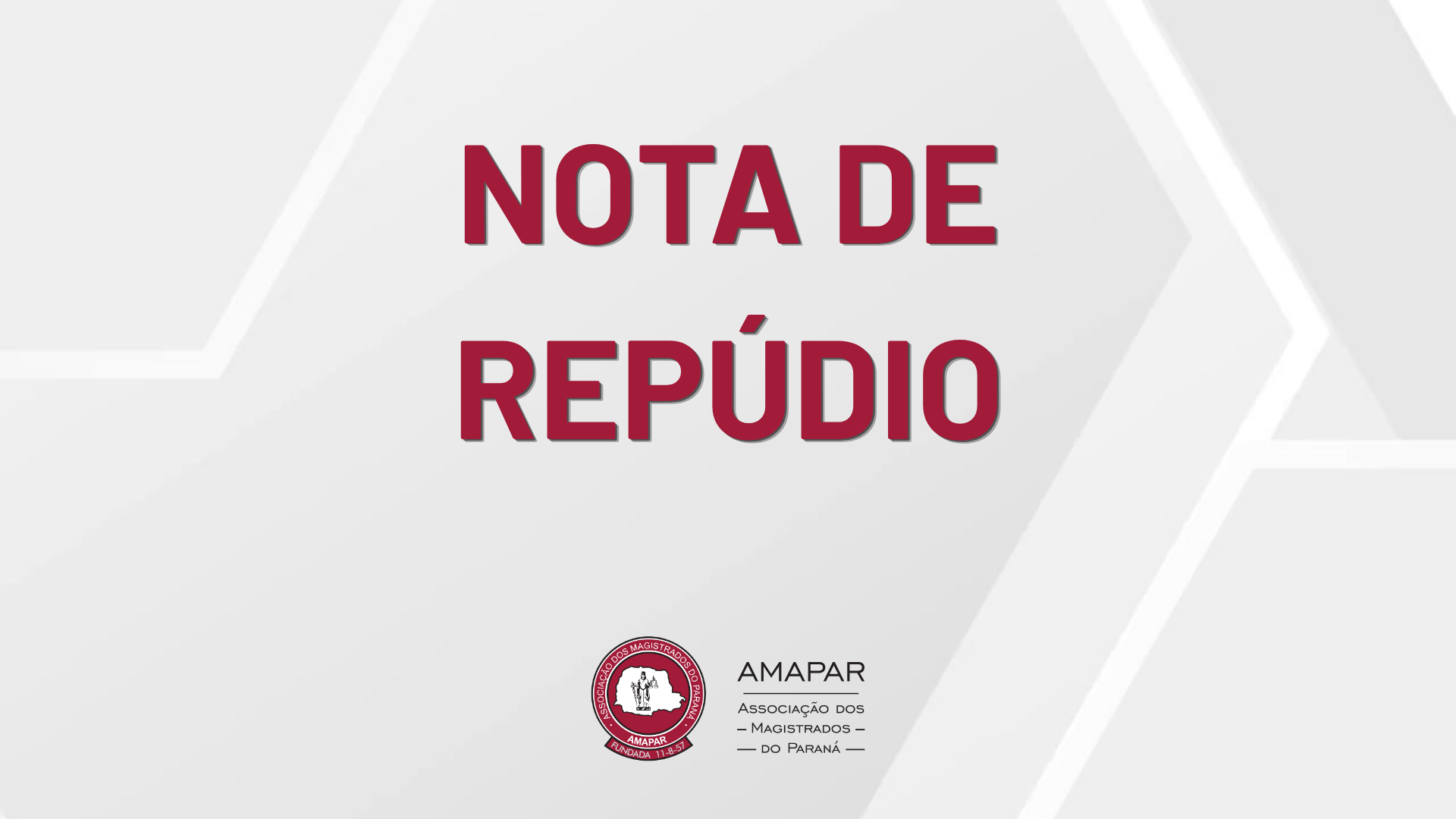 Nota de repúdio 