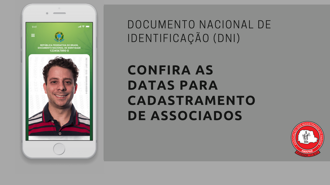 AMAPAR e TRE-PR definem datas para associados obterem o Documento Nacional de Identidade