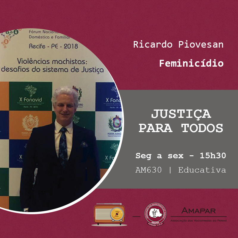 Juiz Ricardo Piovesan fala sobre ações promovidas pelo grupo de trabalho de feminicídio no estado 