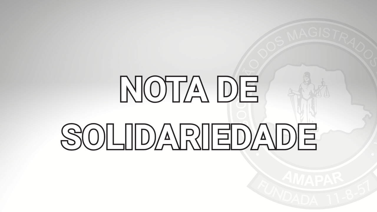 Nota de solidariedade 
