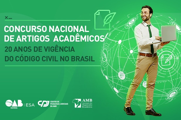 Concurso de artigos da AMB que comemora os 20 anos de vigência do Código Civil recebe inscrições até o dia 30 de junho 