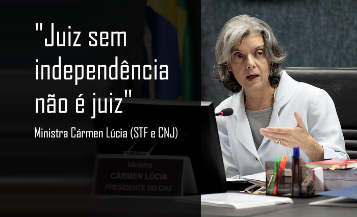 Ministra Cármen Lúcia faz pronunciamento contra tentativas de cerceamento à magistratura