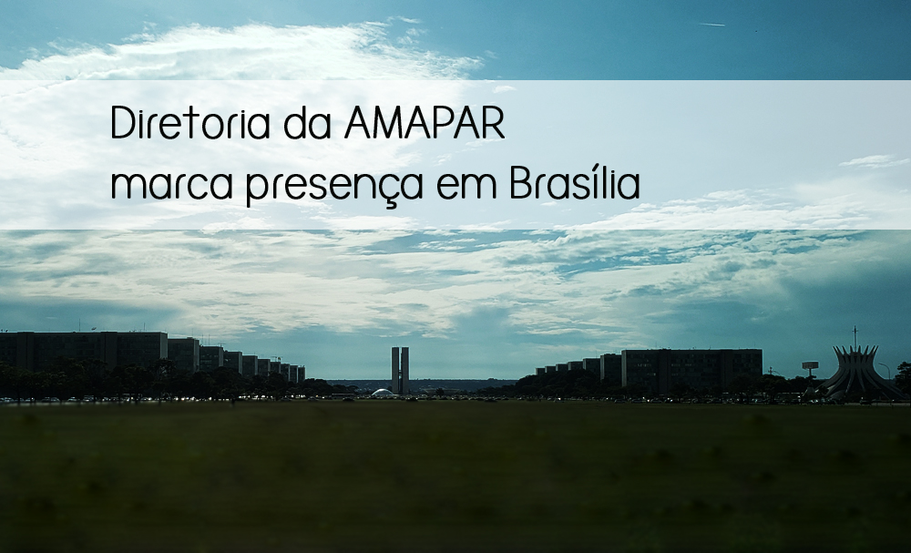 Diretoria da AMAPAR participa de reuniões em Brasília, na sede da AMB