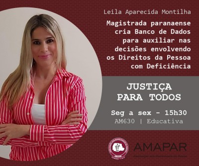 Magistrada paranaense cria Banco de Dados para auxiliar nas decisões envolvendo os Direitos da Pessoa com Deficiência