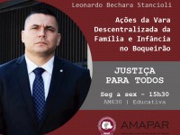 Magistrado fala sobre as ações da Vara Descentralizada da Família e Infância no Boqueirão   