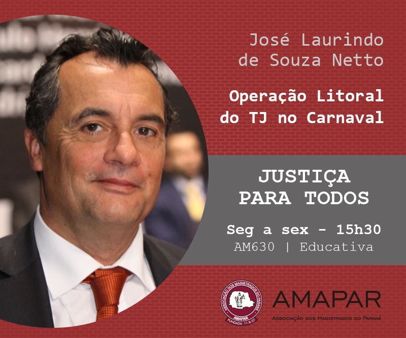 Desembargador José Laurindo fala sobre a Operação Litoral do TJPR