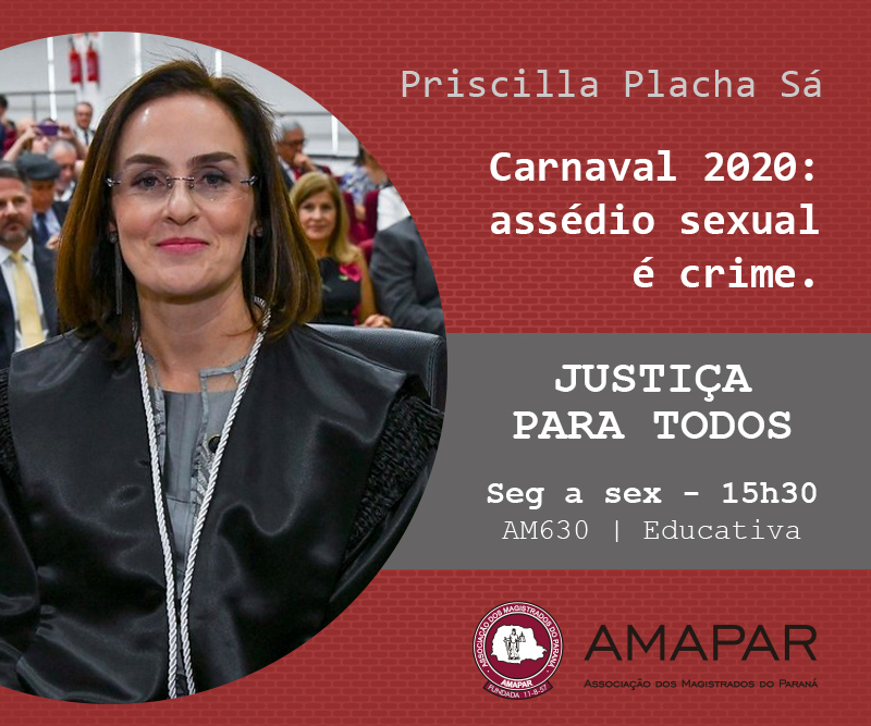 Desembargadora Priscilla Placha Sá fala sobre Assédio Sexual