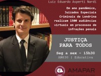 Em ano pandêmico, Juizados Especiais Criminais de Londrina realizam 1.500 audiências virtuais em processos de infrações penais
