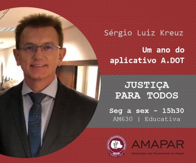 Juiz Sérgio Luiz Kreuz fala sobre os resultados do aplicativo A.Dot