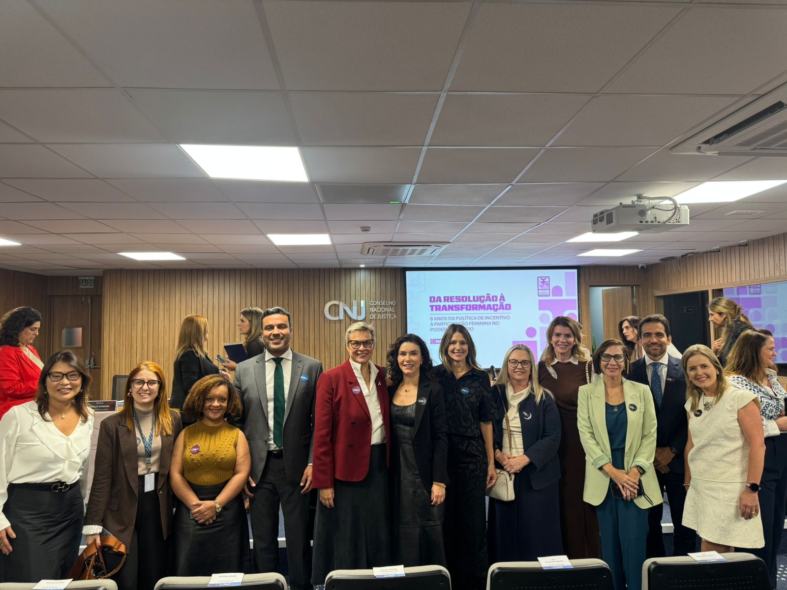 CNJ - Diretoria da AMAPAR participa de evento que marca os oito anos da política de incentivo à participação feminina no Judiciário