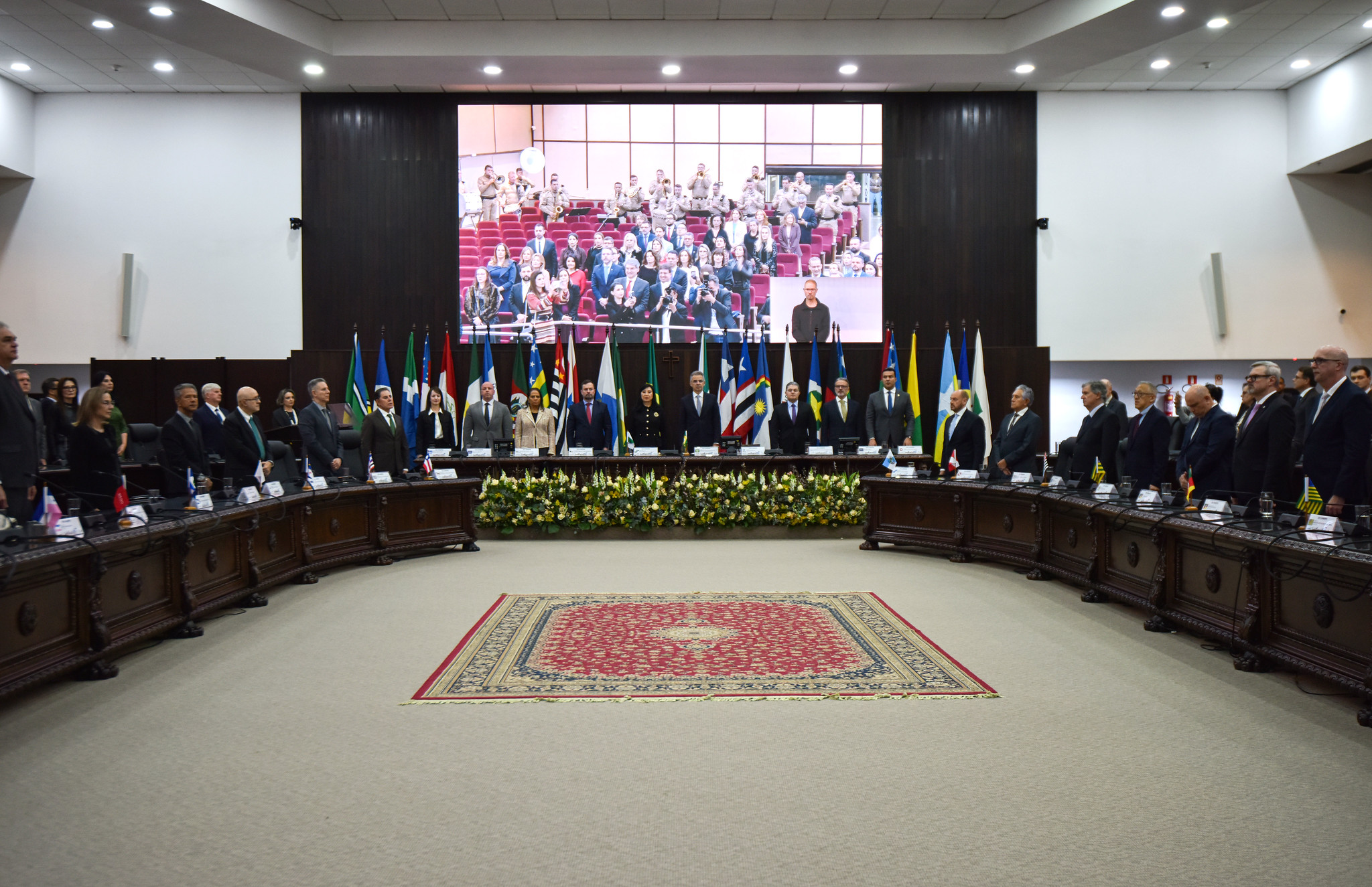 Presidente da AMAPAR e vice-presidente da AMB, Marcel Ferreira dos Santos participa da abertura do Consepre