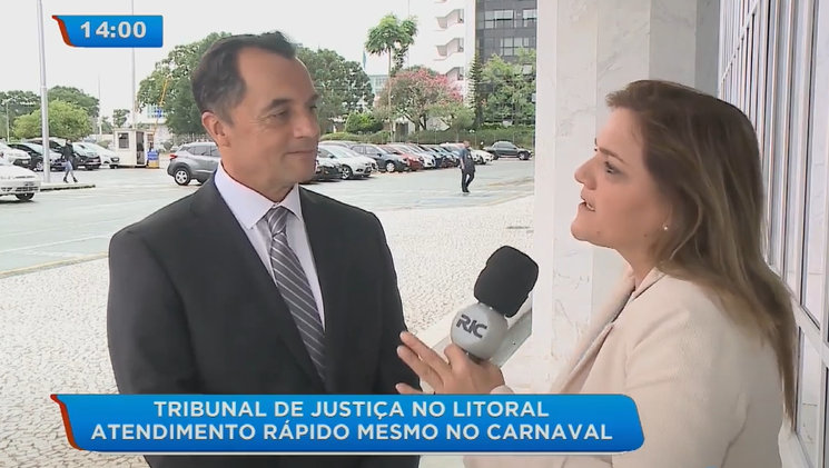 2º vice do TJ fala à imprensa sobre nova etapa da Operação Litoral durante o carnaval