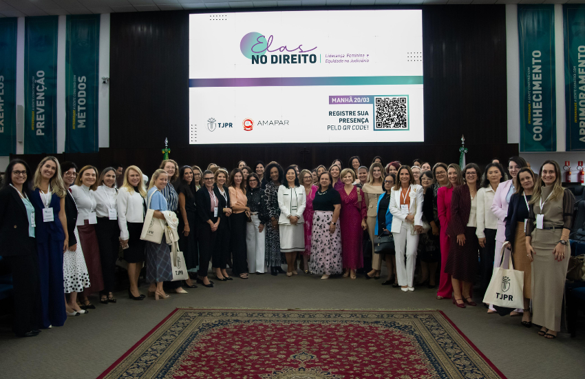 Diretoria da AMAPAR participa do congresso no TJPR “Elas no Direito – Liderança Feminina e Equidade no Judiciário”