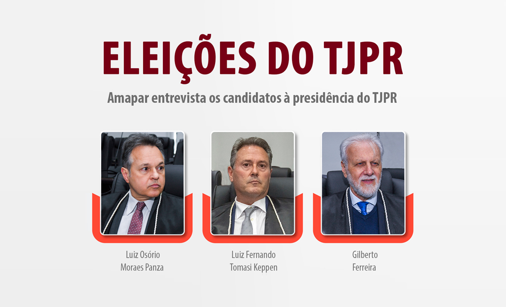 Amapar entrevista os candidatos à presidência do TJPR 
