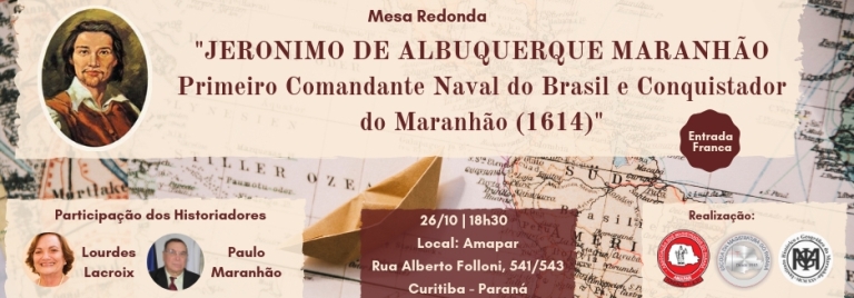 AMAPAR reforça convite para mesa redonda sobre Jeronimo de Albuquerque Maranhão, nesta sexta-feira (26) 