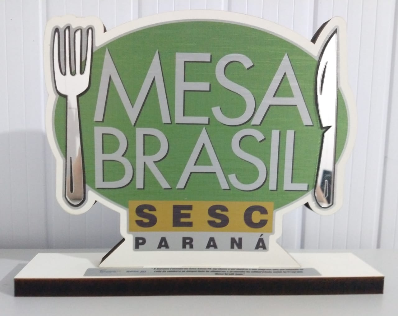   Administrado pela AMAPAR, Projeto SerSocial recebe o troféu Mesa Brasil do SESC-PR