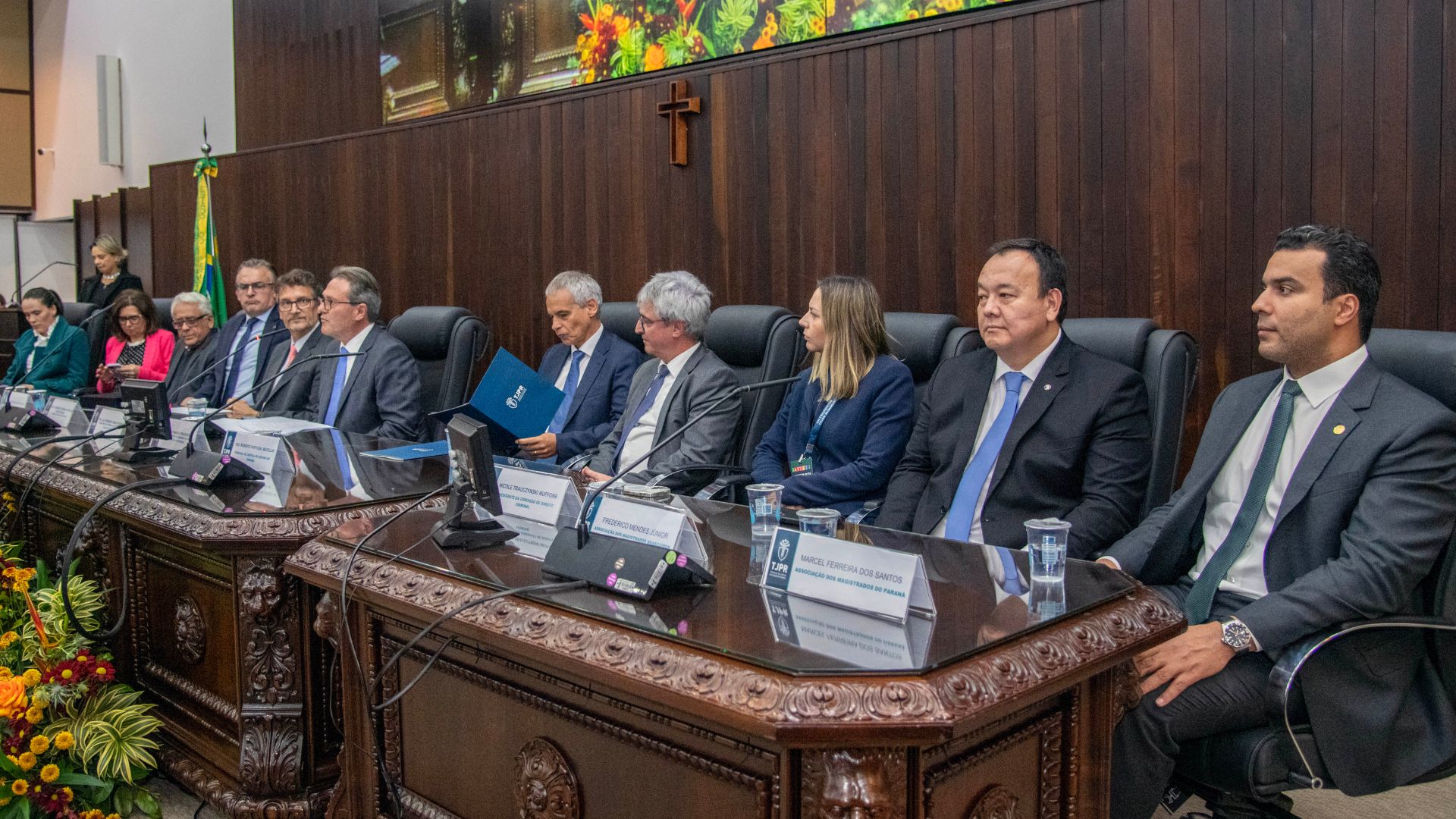 Presidentes da AMAPAR e da AMB prestigiam a abertura do encontro Justiça Restaurativa e ODS